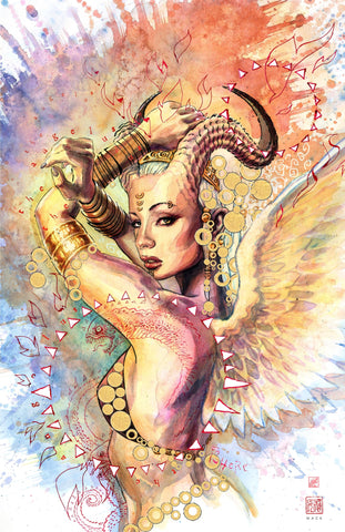 David Mack Original Art Top Cow The Darkness #1 Cover Final Painting