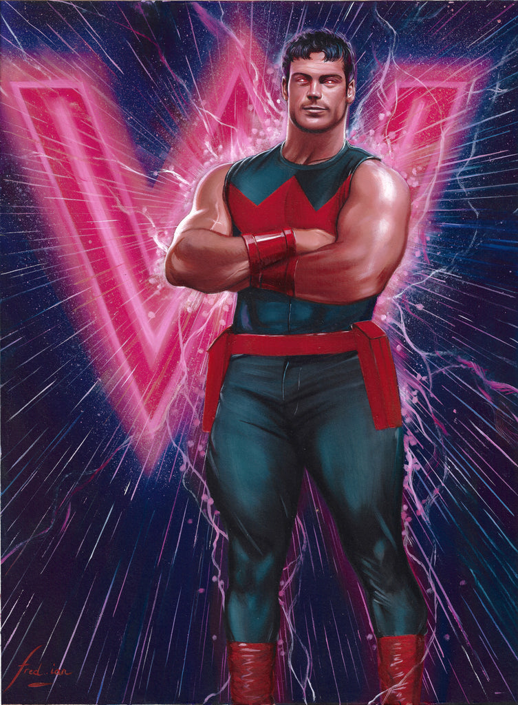 Fred Ian Original Art Wonder Man Marvel Unbound Upper Deck Trading Card Art Comic Art