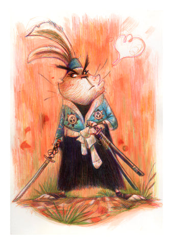 Eduardo Vieira Original Art Usagi Yojimbo Illustration