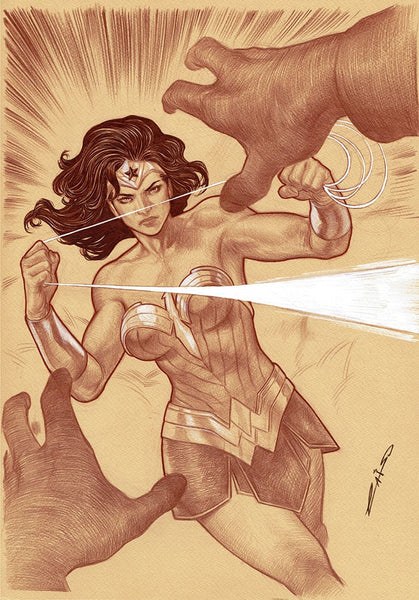 Emilio Laiso Original Art Wonder Woman Illustration