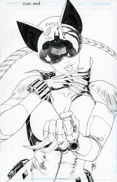 Guillem March Original Art Absolute Batman #14 Catwoman Cover