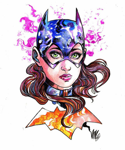 Vincenzo Riccardi Original Art Batgirl Illustration