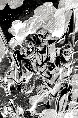 Riccardo Latina Original Art Evangelion Illustration