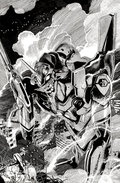 Riccardo Latina Original Art Evangelion Illustration