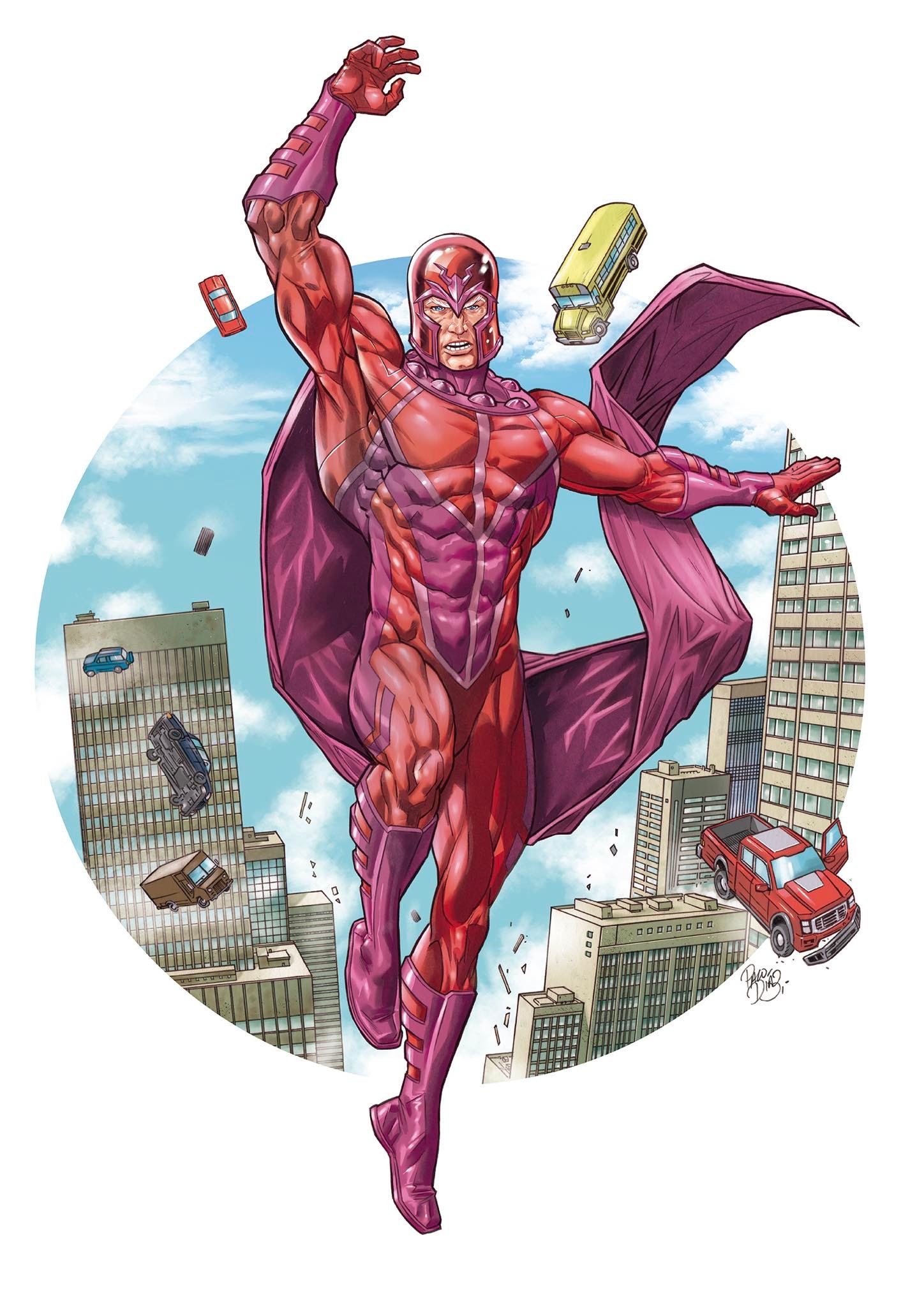 Paco Diaz Original Art Magneto Kith for ASISCS “Super Villains 