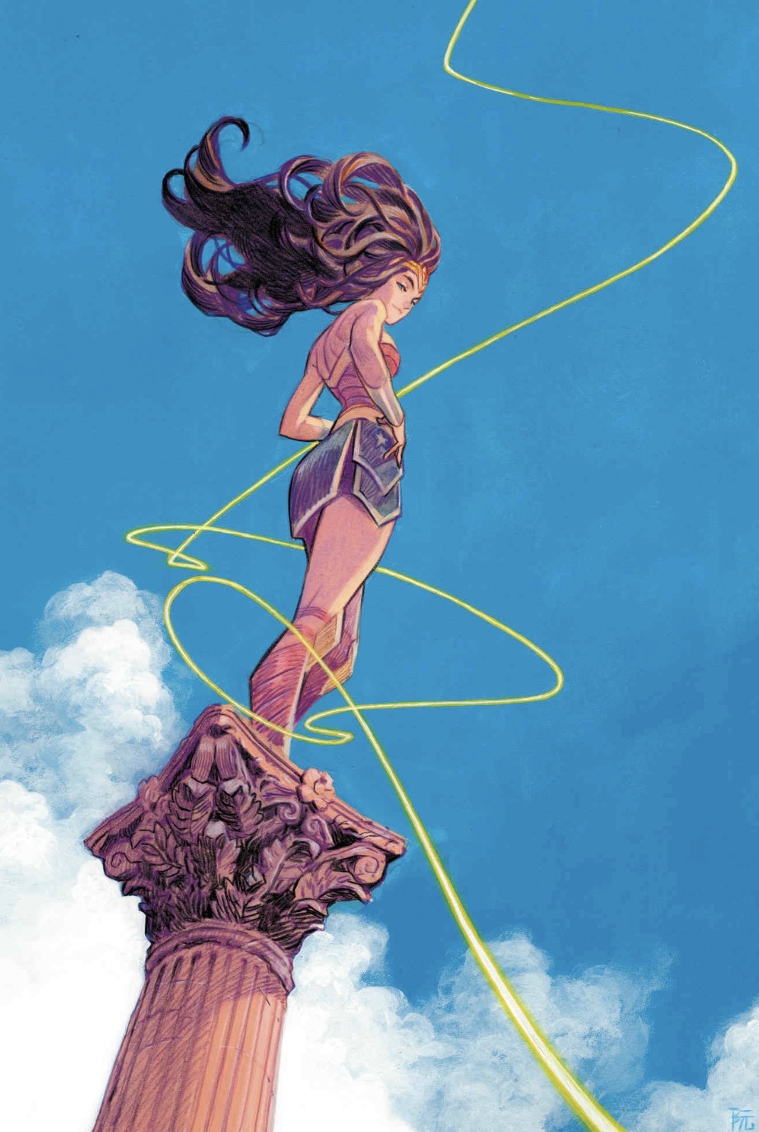 Dike Ruan Original Art Wonder Woman #32 Cover