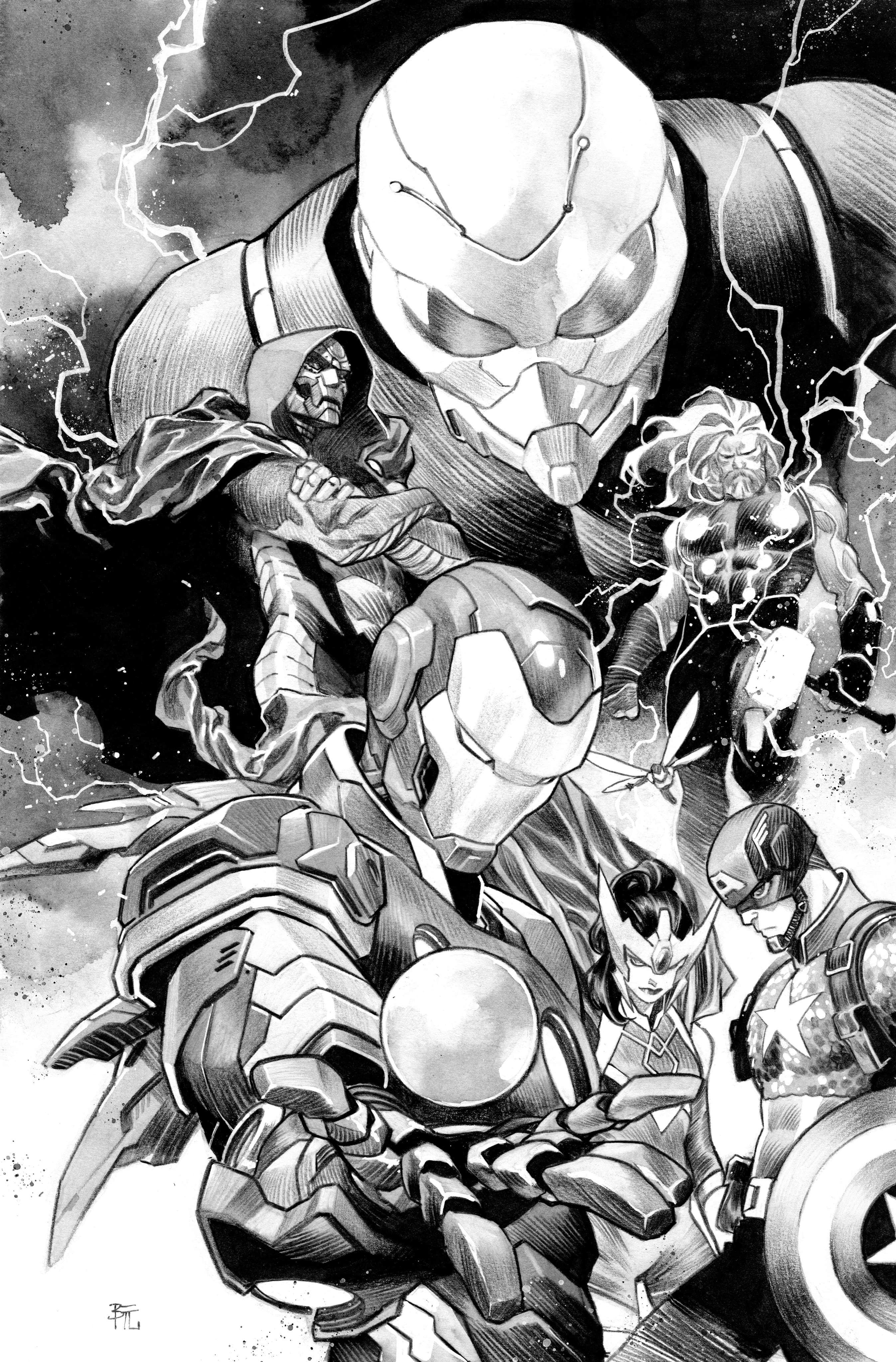 Dike Ruan Original Art Ultimates #1 Cover