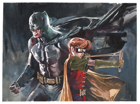 Andrea Cucchi Original Art Dark Knight DKR Illustration