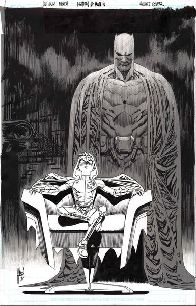 Guillem March Original Art Batman and Robin #29 Cover