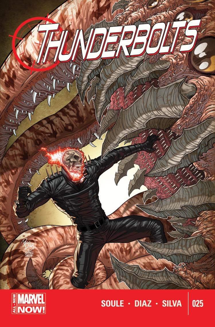 Paco Diaz Original Art Thunderbolts #25 Ghost Rider Cover