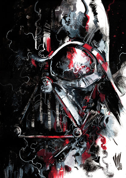 Vincenzo Riccardi Original Art Darth Vader Illustration