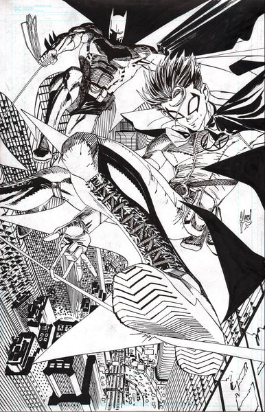 Guillem March Original Art Batman and Robin #25 Cover
