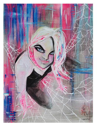 Francesca Fantini Original Art Spider-Verse Spider-Gwen Illustration