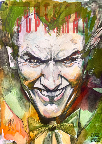 Alex Maleev Original Art Joker Blank Cover Illustration