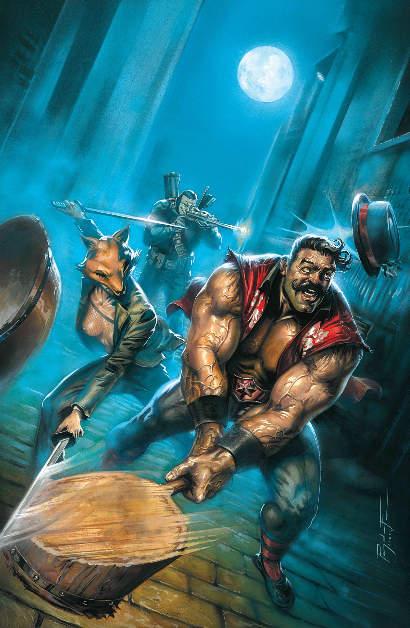 Pasquale Ferrara Original Art Exquisite Corpses #10 Cover