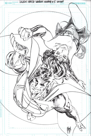 Guillem March Original Art Wonder Woman #7 Cover