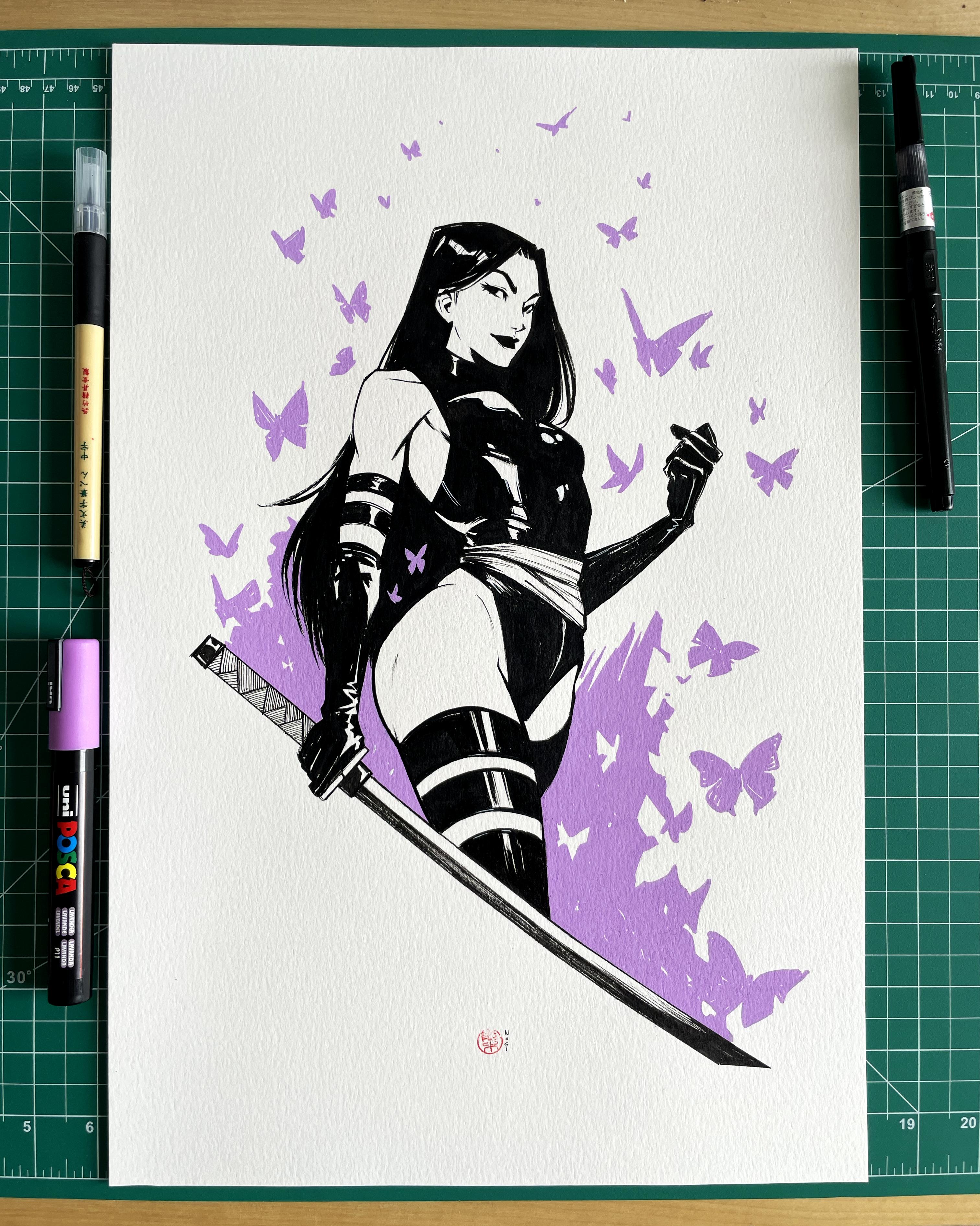 Nogi San Psylocke Illustration
