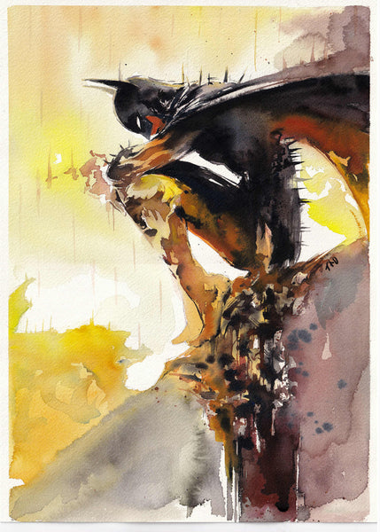 Ito Original Art Batman Illustration