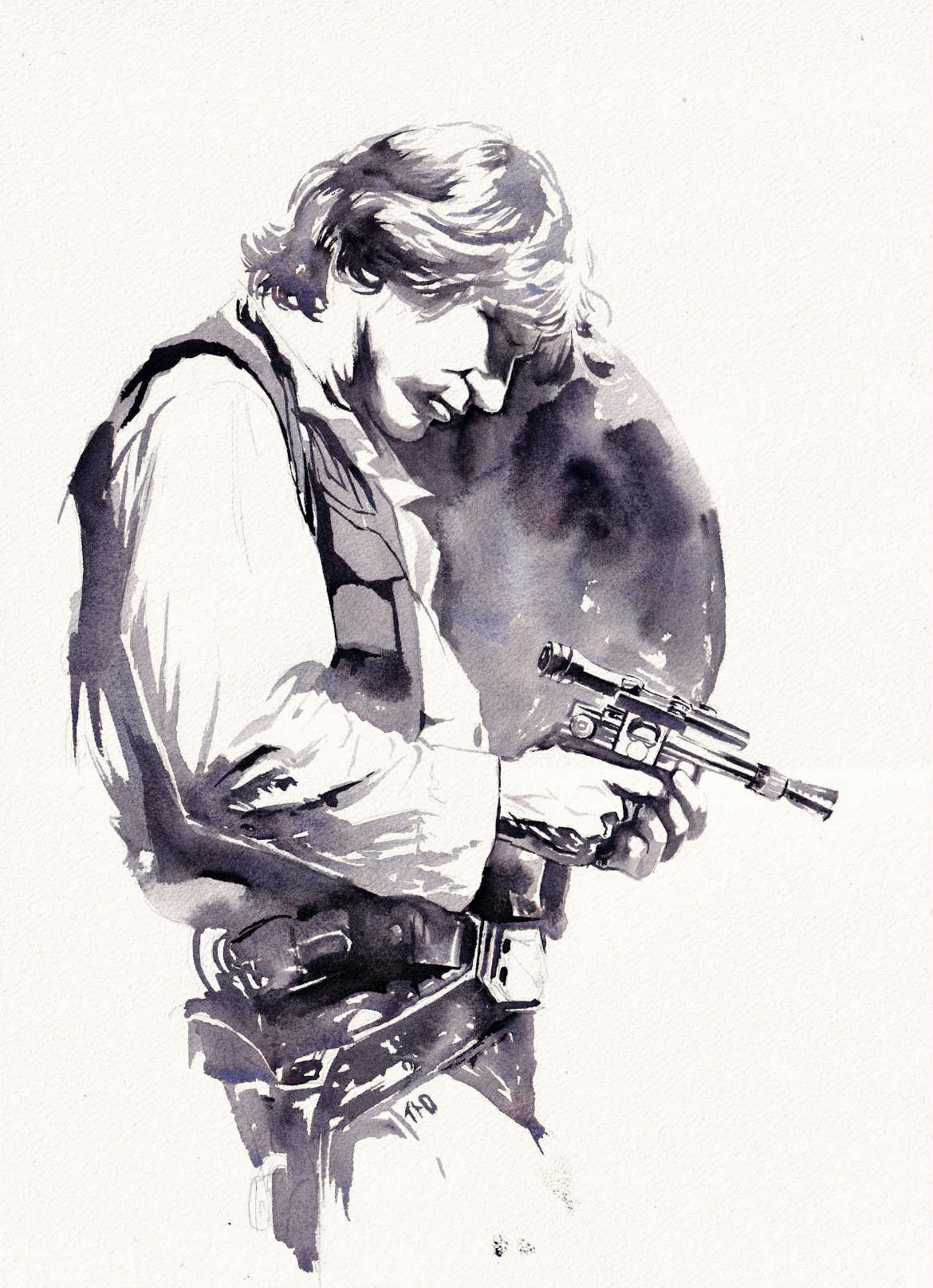Ito Original Art Star Wars: Han Solo Illustration