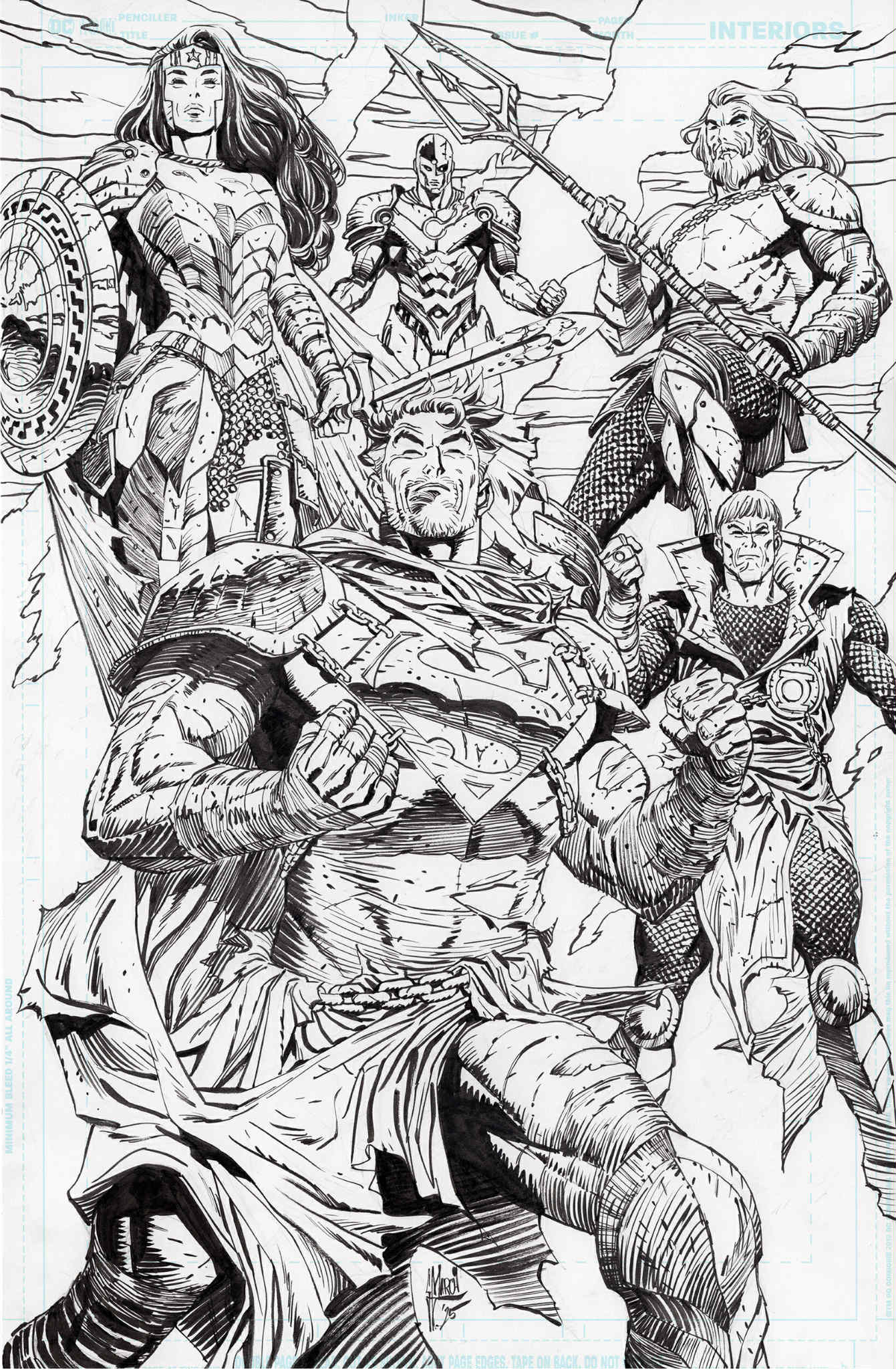 Guillem March Original Art DC K.O. #4 Cover