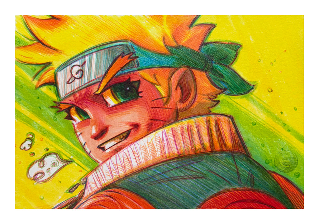 Eduardo Vieira Original Naruto Illustration Comic Art