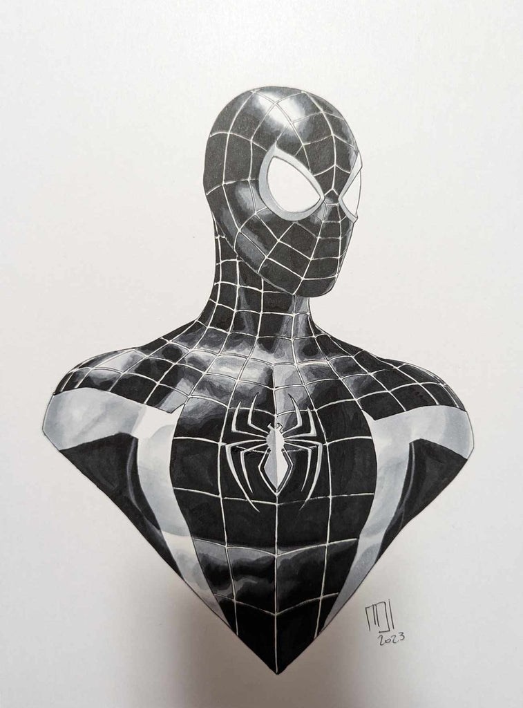 Mattia De Iulis Original Art Miles Morales A4 Illustration Comic Art