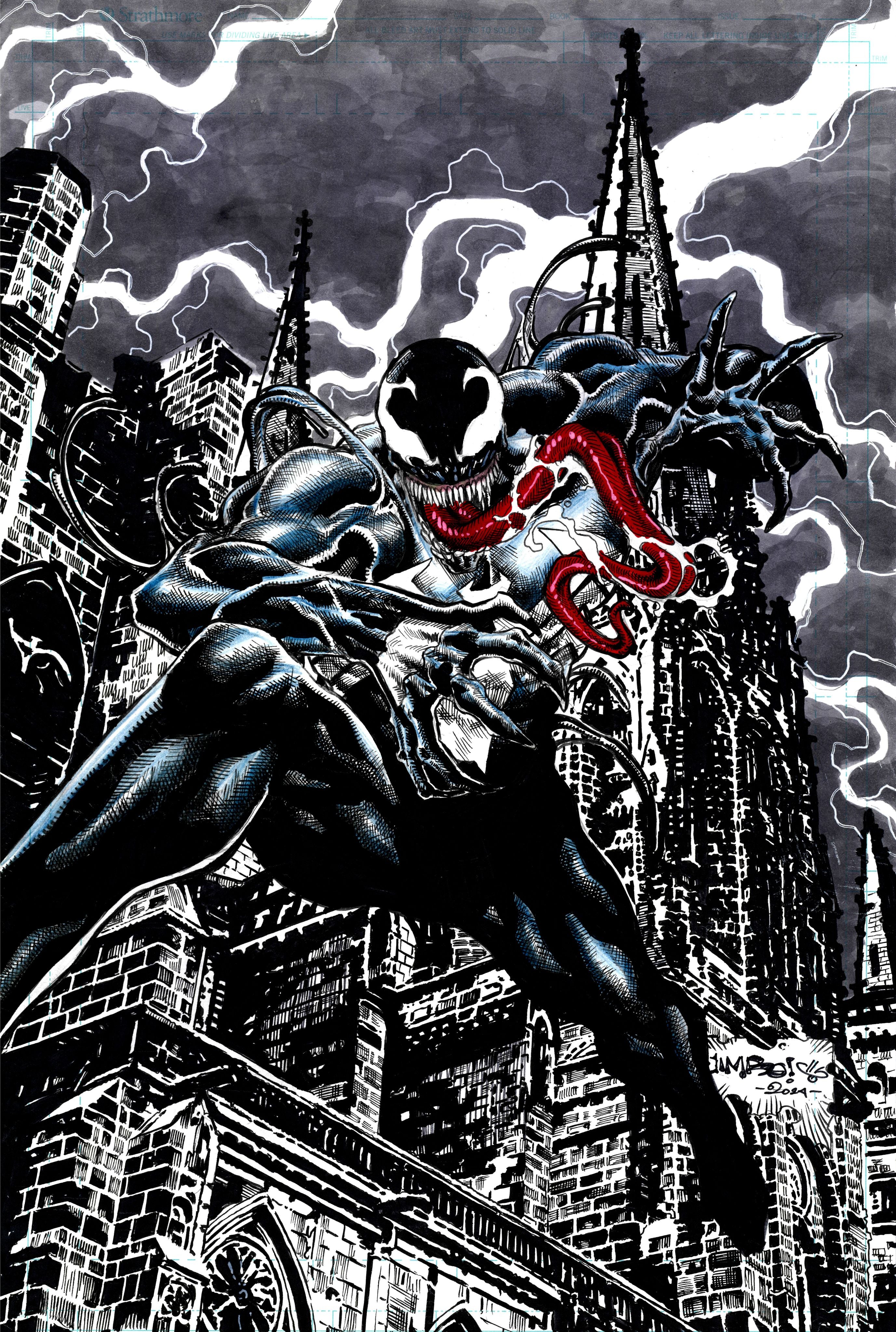 Jimbo Salgado Original Art Cosmic Venom Illustration
