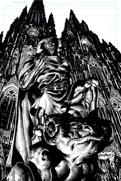 Jimbo Salgado Original Art Doctor Doom Illustration