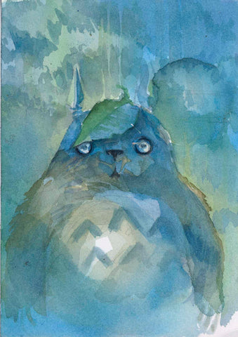 Tony Moy Original Art Totoro Studio Ghibli Illustration