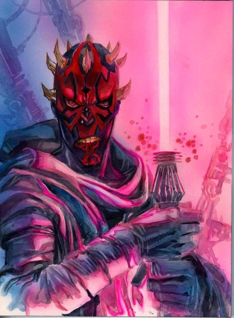 Tony Moy Original Art Darth Maul Illustration Comic Art
