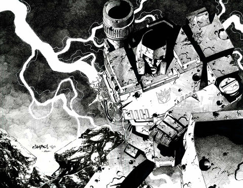 Jimbo Salgado Original Art Transformers #20 Wrap Around Cover