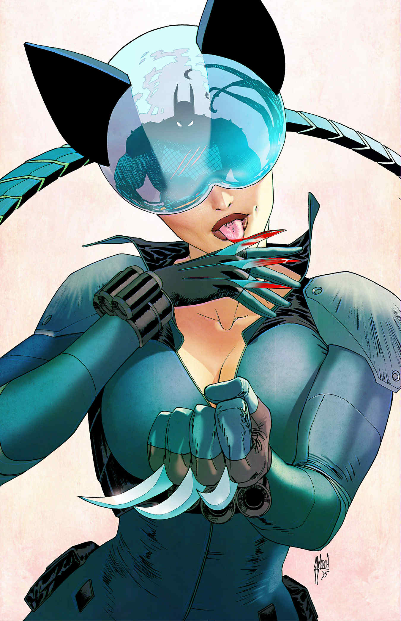 Guillem March Original Art Absolute Batman #14 Catwoman Cover