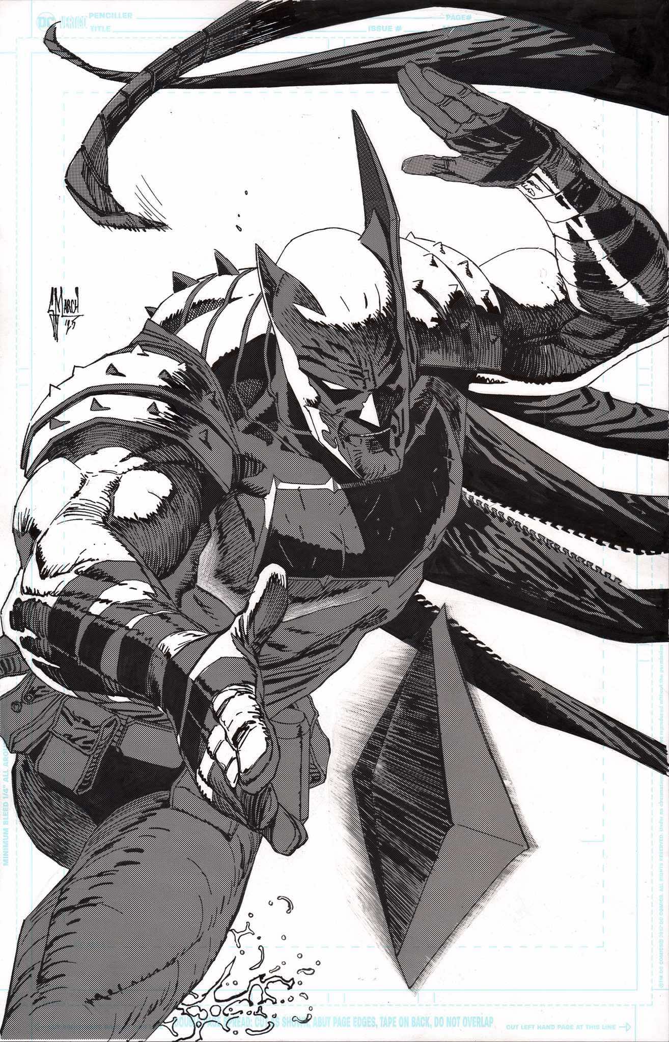 Guillem March Original Art Absolute Batman #10 Cover