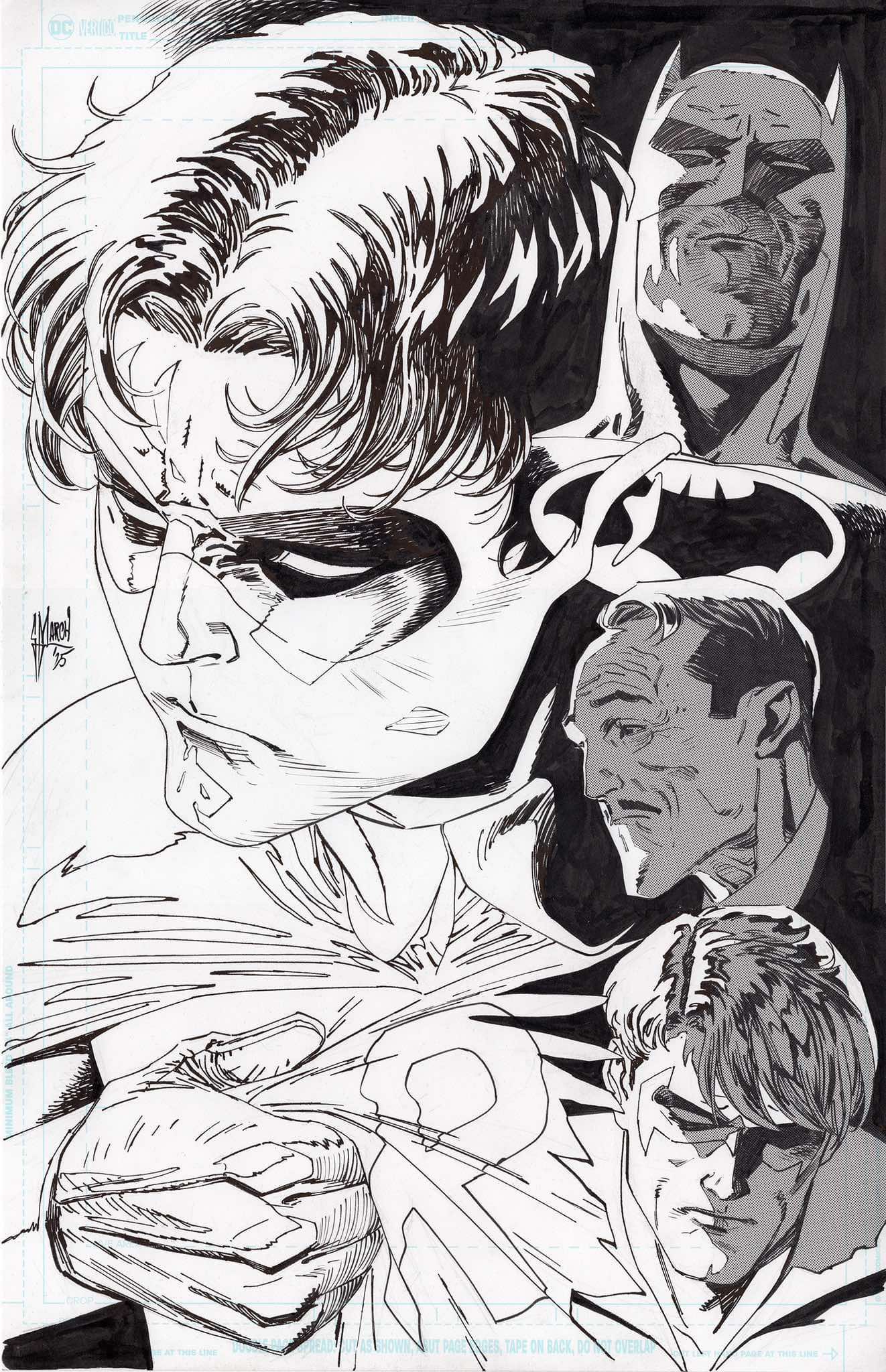 Guillem March Original Art Batman and Robin #23 Cover