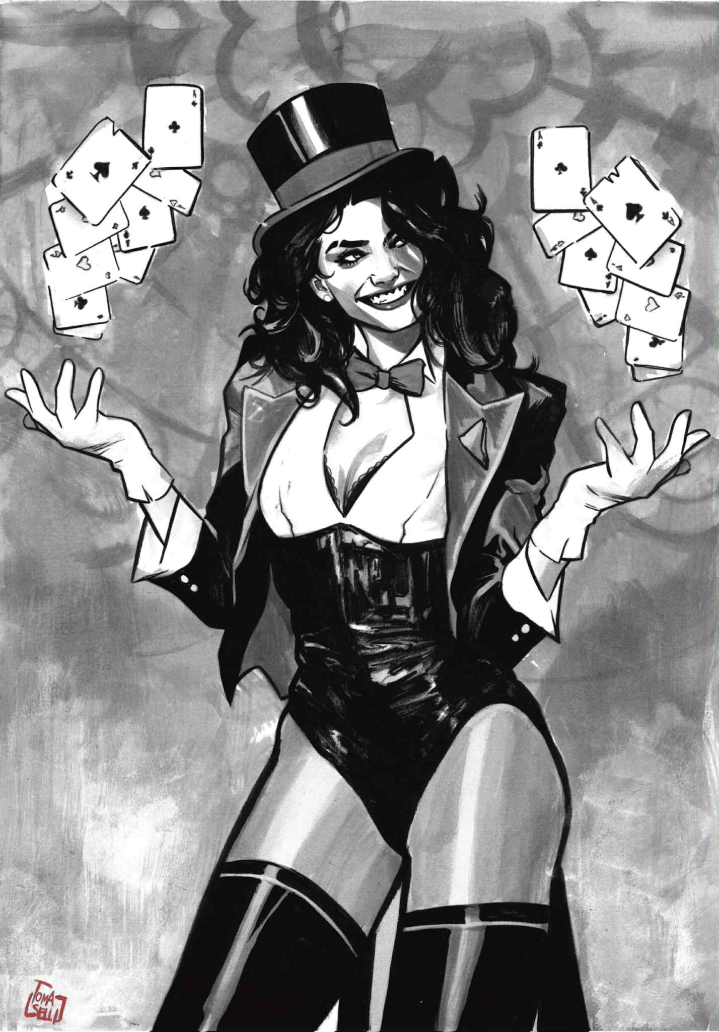 Francesco Tomaselli Original Art Zatanna Illustration