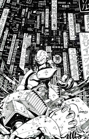 Jimbo Salgado Original Art Mega Man Top Shelf Comic Cover