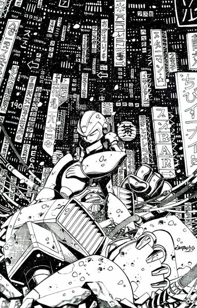 Jimbo Salgado Original Art Mega Man Top Shelf Comic Cover