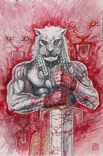 David Mack Original Art Battle Beast #1 Cover
