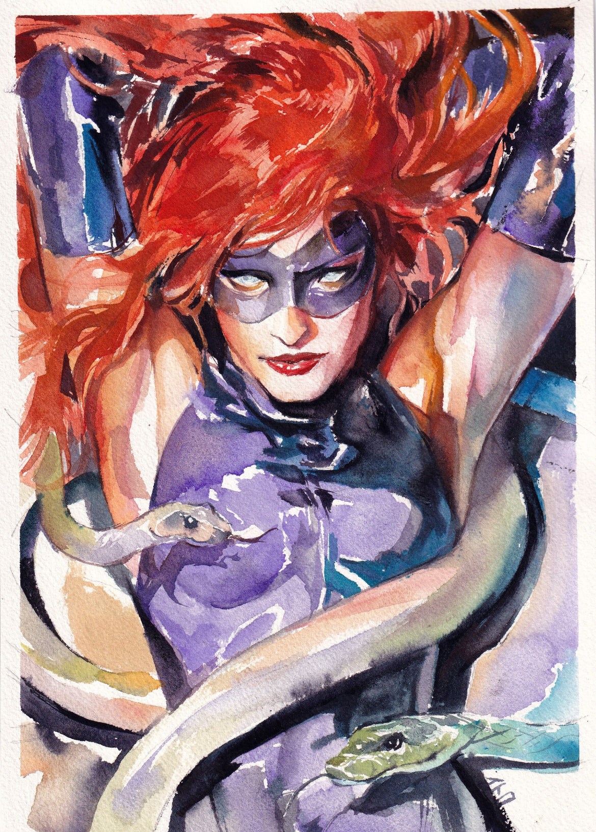 Ito Original Art Medusa Illustration