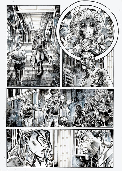 Vincenzo Riccardi Original Art Star Wars: Tales From The Death Star Page 4