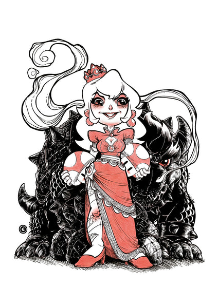 Eduardo Vieira Original Yakooza Poster Series: Peach Art