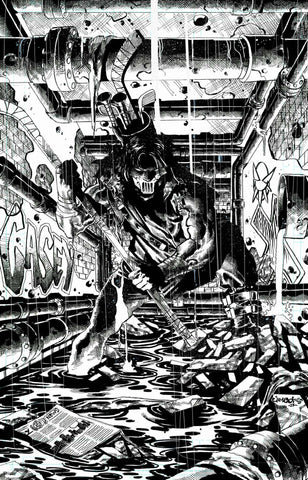 Jimbo Salgado Original Art Casey Jones #1 Top Shelf Comic Cover