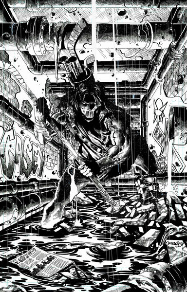 Jimbo Salgado Original Art Casey Jones #1 Top Shelf Comic Cover