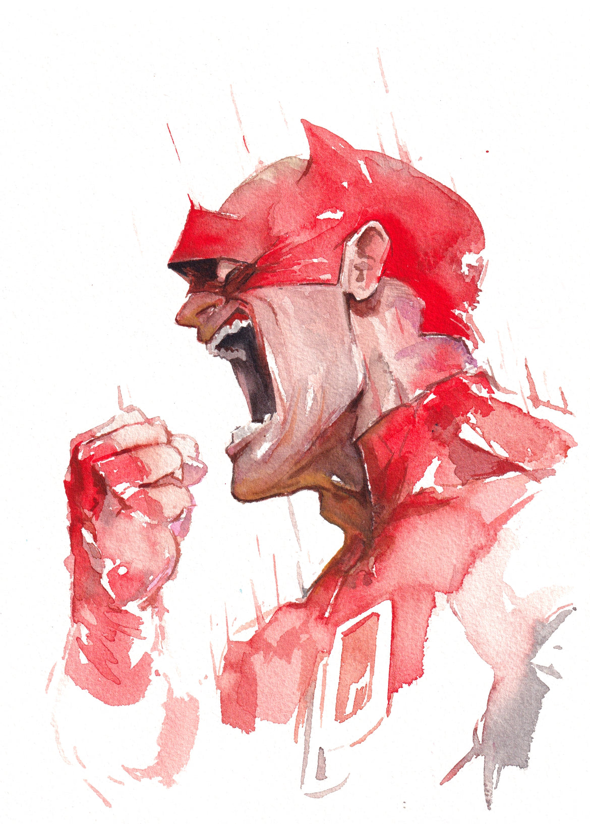 Ito Original Art Daredevil Illustration