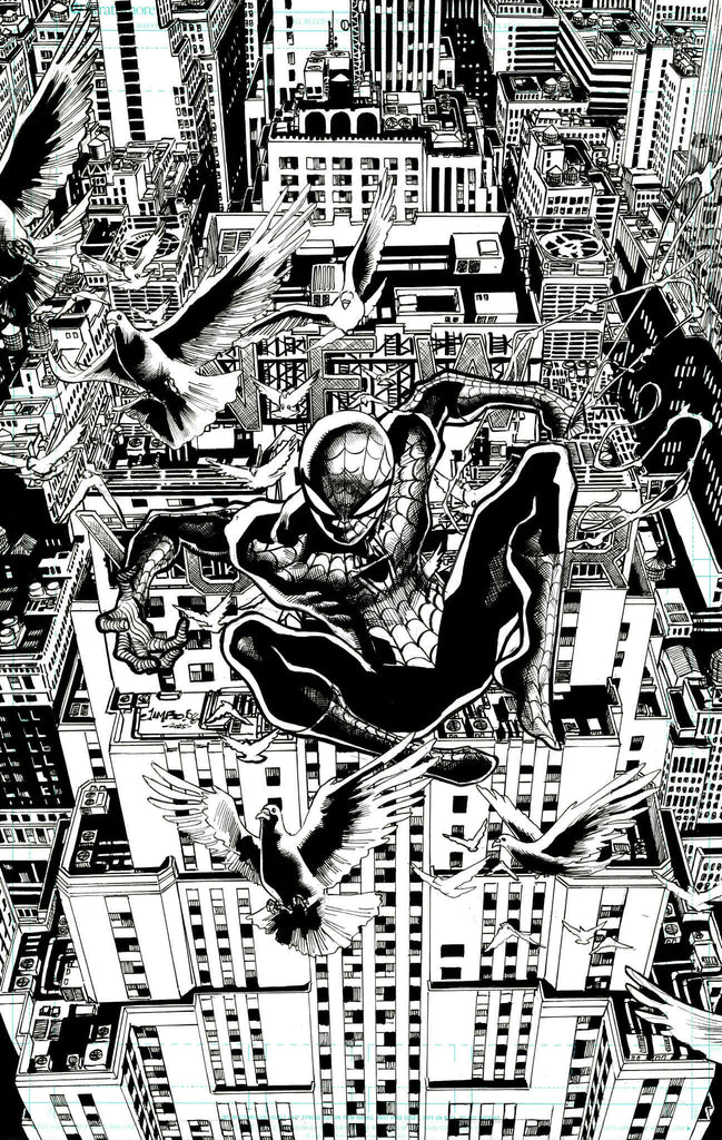 Jimbo Salgado Original Art The Amazing Spider-Man Illustration Comic Art