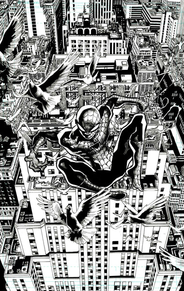 Jimbo Salgado Original Art The Amazing Spider-Man Illustration