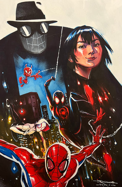 HAND SIGNED Ricardo Drumond Spider-Verse 11x17” Limited Edition Fine Art Print