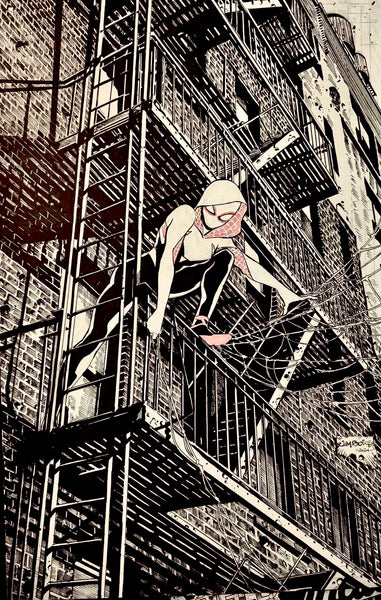 Jimbo Salgado Original Art Spider-Gwen Illustration