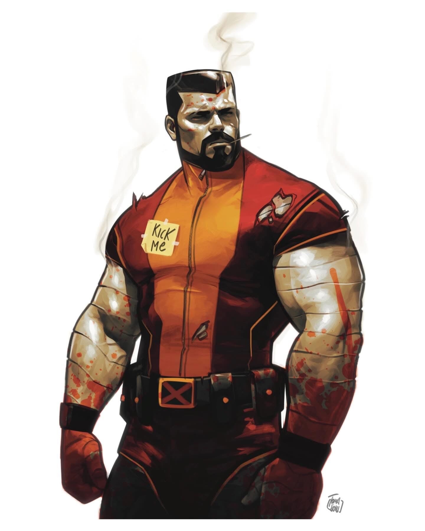 Francesco Tomaselli Original Art Colossus Illustration