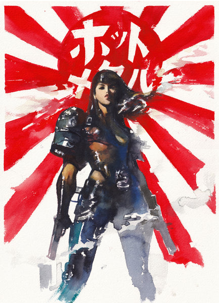 Ito Original Art Ghost in the Shell Illustration